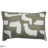 Housse de Coussin Entrelacs-Casamance-kussen-Kaki-60 x 40 cm-Selected Interiors