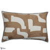 Housse de Coussin Entrelacs-Casamance-kussen-Tabac-60 x 40 cm-Selected Interiors