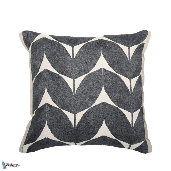 Housse de Coussin Herbes Folles-Kussen-Casamance-Anthracite-45 x 45 cm-Selected Interiors