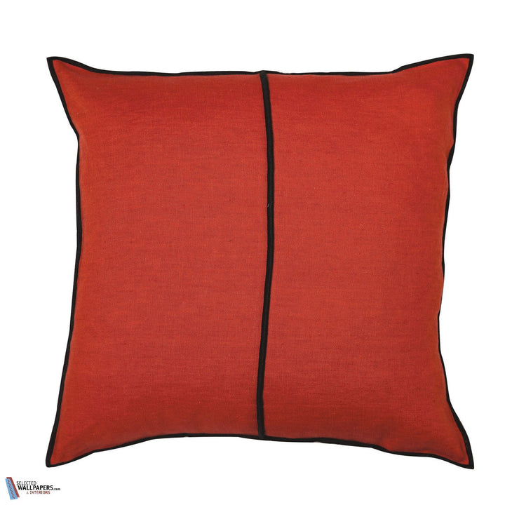 Housse de Coussin Linen-Kussen-Casamance-Cushion-Orange Sanguine-65 x 65 cm-Selected Interiors