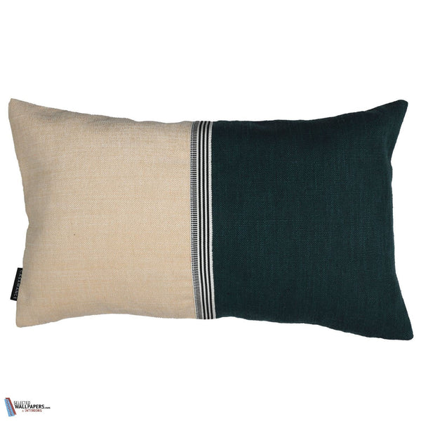 Housse de Coussin Rime-Casamance-kussen-Praline Bleu Canard-50 x 30 cm-Selected Interiors