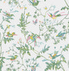 Hummingbirds-Cole & Son-Green & Pink-Roll-Selected-Wallpapers-Interiors