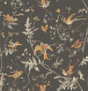 Hummingbirds-Cole & Son-Charcoal & Ginger-Roll-Selected-Wallpapers-Interiors