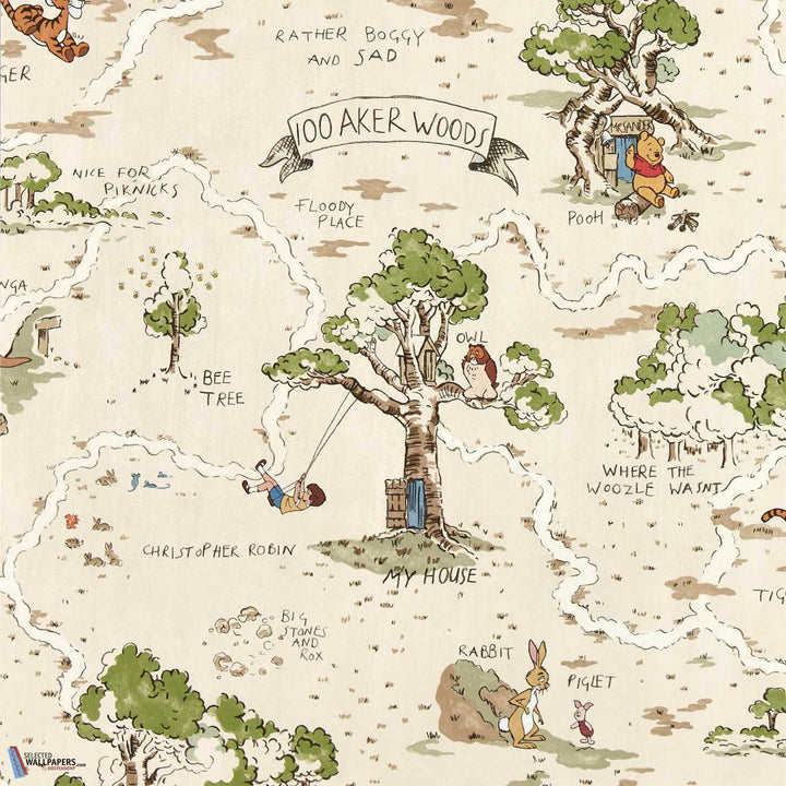 Hundred Acre Wood-behang-Tapete-Sanderson-Cashew-Rol-217291-Selected Wallpapers