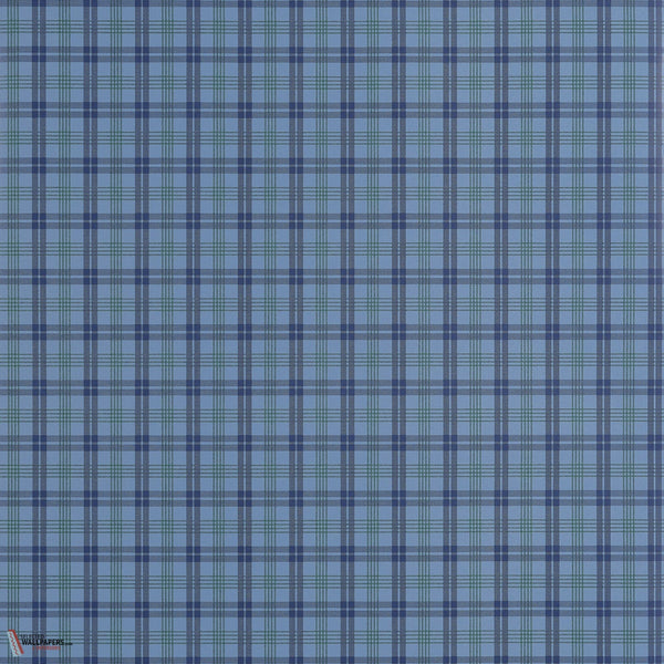 Huntley Plaid behang-Thibaut-Navy-Rol-Selected-Wallpapers-Interiors