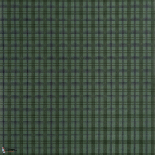Huntley Plaid behang-Thibaut-Dark Green-Rol-Selected-Wallpapers-Interiors
