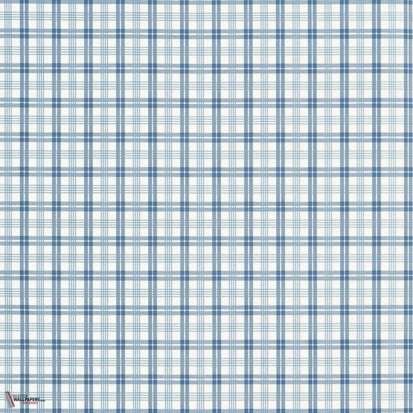 Huntley Plaid behang-Thibaut-Blue-Rol-Selected-Wallpapers-Interiors
