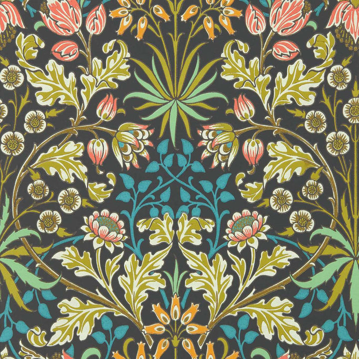 Hyacinth-behang-tapete-wallpaper-Morris & Co-Enchanted Green-Rol-Selected-Wallpapers-Interiors