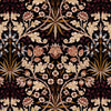 Hyacinth behang-House of Hackney-Black-200 cm-Selected-Wallpapers-Interiors