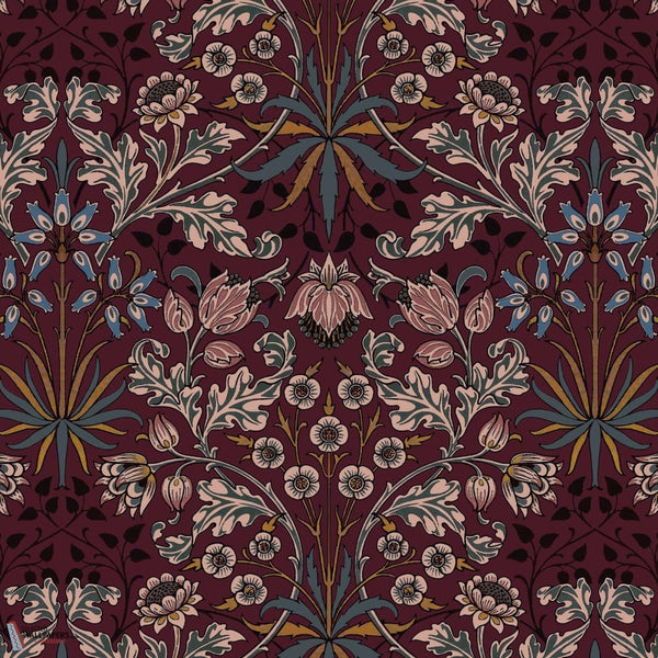 Hyacinth behang-House of Hackney-Mulberry-200 cm-Selected-Wallpapers-Interiors