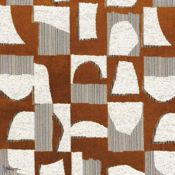 Hymne stof-Casamance-Acajou-Meter (M1)-Selected-Wallpapers-Interiors