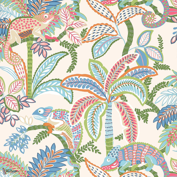Iggy wallpaper-Thibaut-Island-Roll-Selected Wallpapers-Interiors