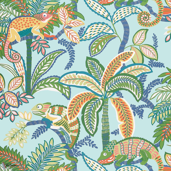 Iggy wallpaper-Thibaut-Poolside-Roll-Selected Wallpapers-Interiors