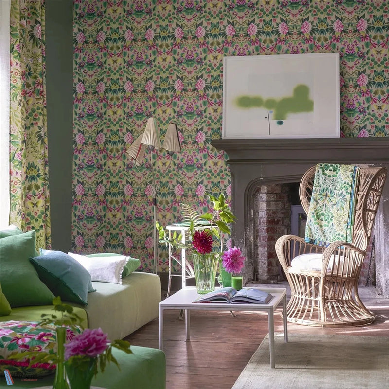 Ikebana Damask papel pintado de Designers Guild