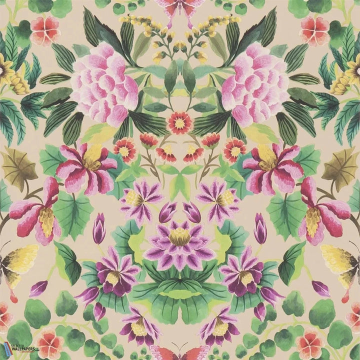 Ikebana Damask-behang-Tapete-Designers Guild-Fuchsia-Rol-PDG1156/01-Selected Wallpapers