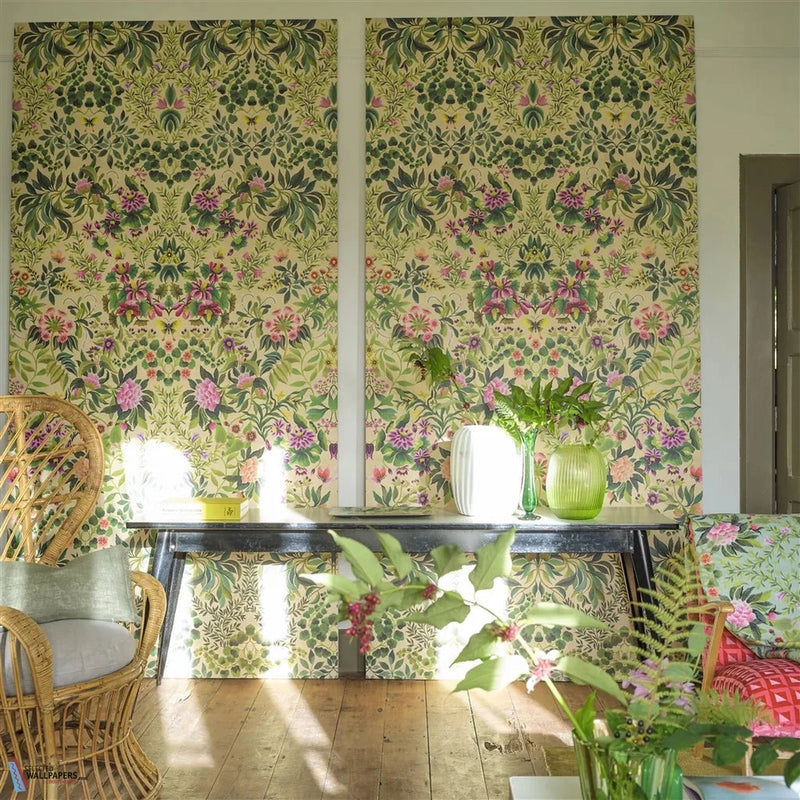 Ikebana Grande papel pintado de Designers Guild
