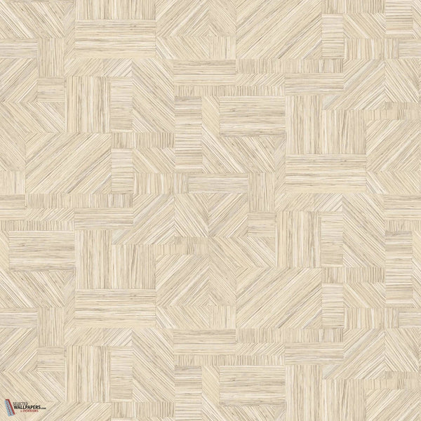 Imbrication wallpaper-Casamance-Ivoire-Roll-Selected-Wallpapers-Interiors