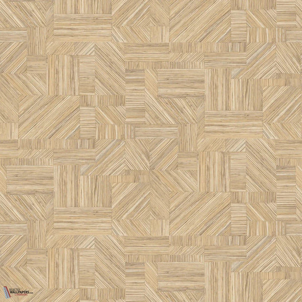 Imbrication wallpaper-Casamance-Paille-Roll-Selected-Wallpapers-Interiors
