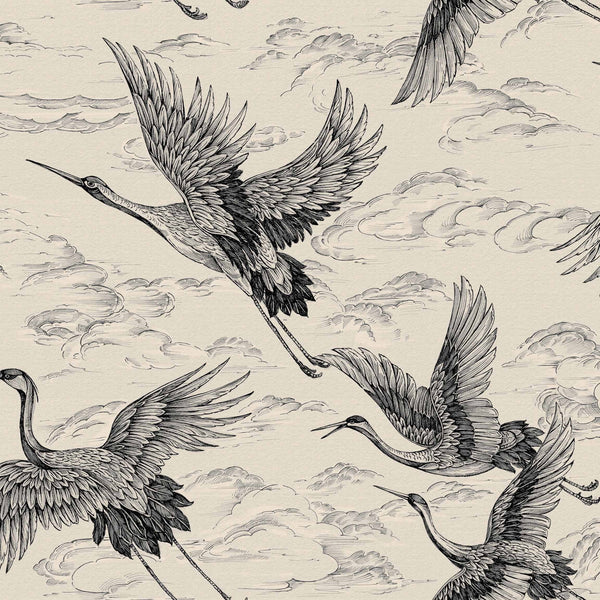 Imperial Ibis-Coordonne-wallpaper-Nacre-Non Woven-Selected-Wallpapers-Interiors