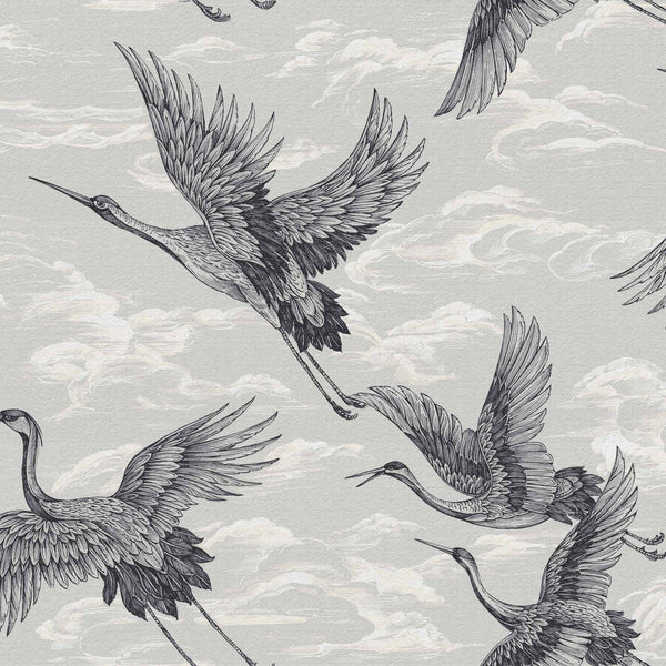 Imperial Ibis-Coordonne-wallpaper-Swan-Non Woven-Selected-Wallpapers-Interiors