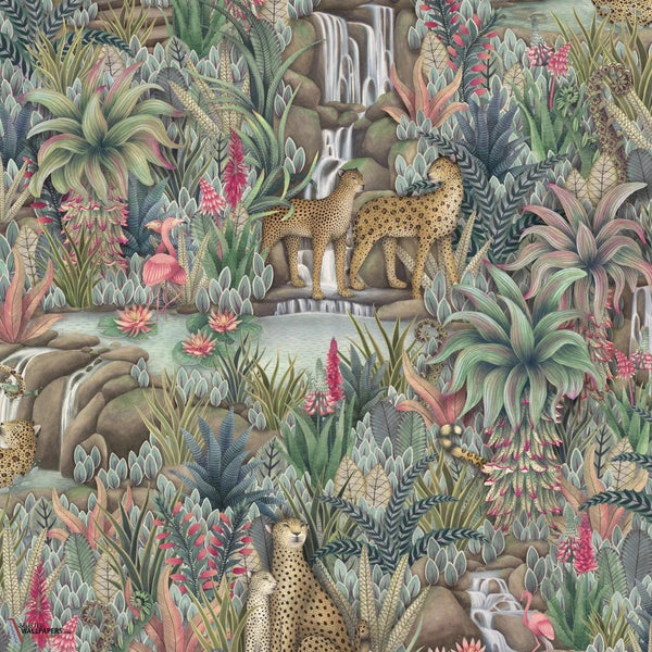 Injisuthi wallpaper-Cole & Son-Viridian-Roll-Selected Wallpapers-Interiors