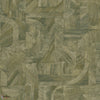 Intarsia wallpaper-Casamance-Kaki-Roll-Selected-Wallpapers-Interiors