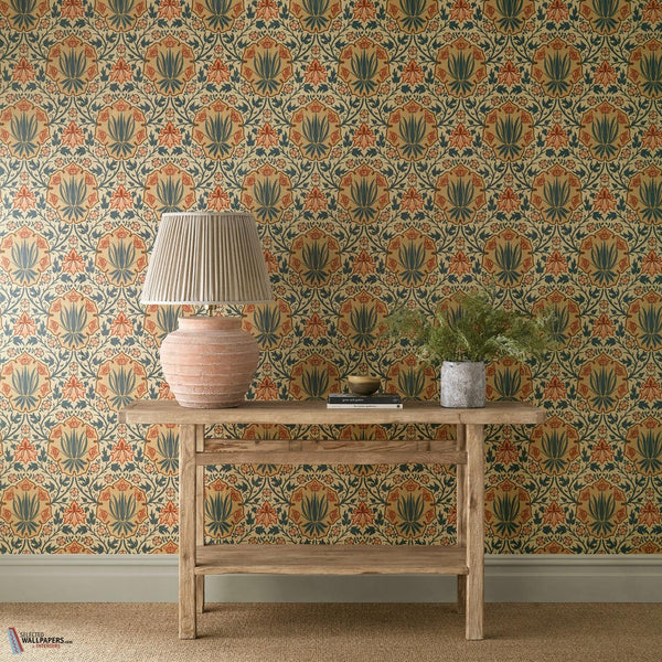 Iris & Rose wallpaper-Morris & Co-Selected Wallpapers-Interiors
