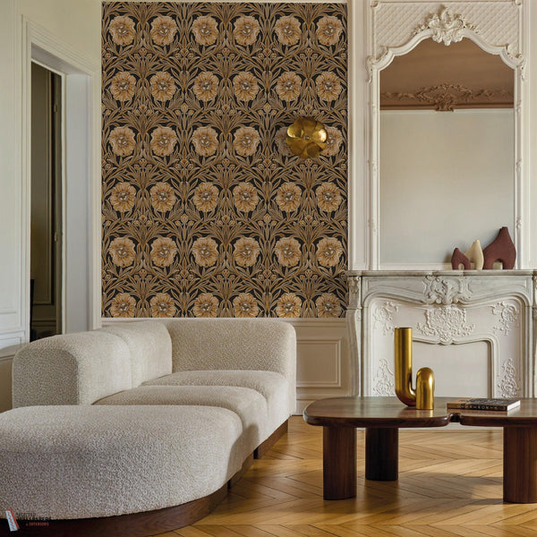 Isadora wallpaper-Casamance-Selected Wallpapers-Interiors