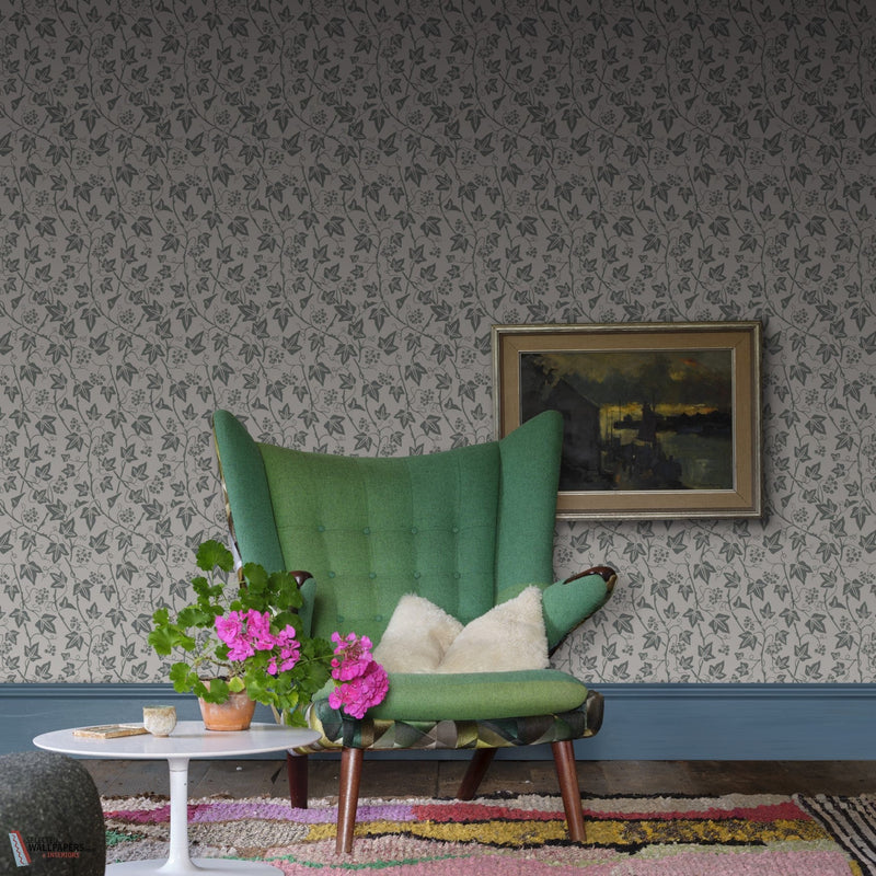 Ivy Tapete-Farrow & Ball-Selected-Wallpapers-Interiors