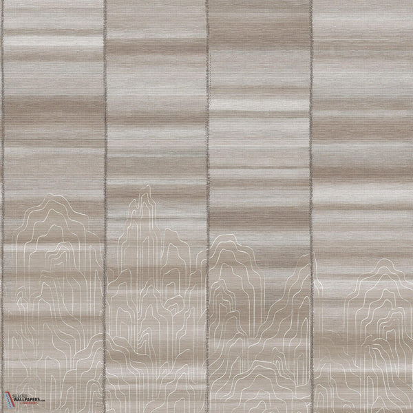 Iwa wallpaper-Masureel-Silver-Paneel A-260 cm-Selected Wallpapers-Interiors