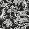 Japanese Garden-Wallpaper-Thibaut-Black-Roll-T13308-Selected Wallpapers