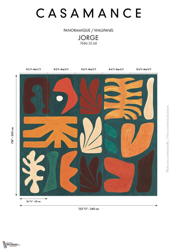 Jorge wallpaper-Casamance-Selected-Wallpapers-Interiors