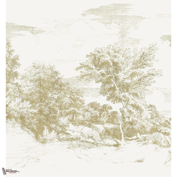 Jouvence wallpaper-Casamance-Perle/Dore-Set-Selected Wallpapers-Interiors