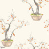 Kaki Persimmon behang-Cole & Son-Selected-Wallpapers-Interiors