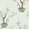 Kaki Persimmon behang-Cole & Son-Selected-Wallpapers-Interiors