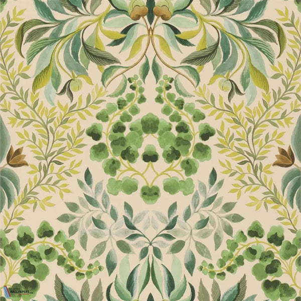 Karakusa-Tapete-Designers Guild-Emerald-Rolle-PDG1157/04-Selected Wallpapers