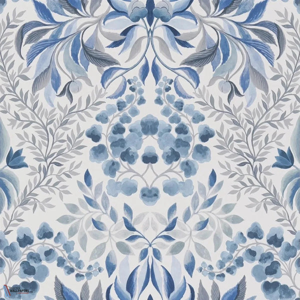 Karakusa-Tapete-Designers Guild-Cobalt-Rolle-PDG1157/05-Selected Wallpapers