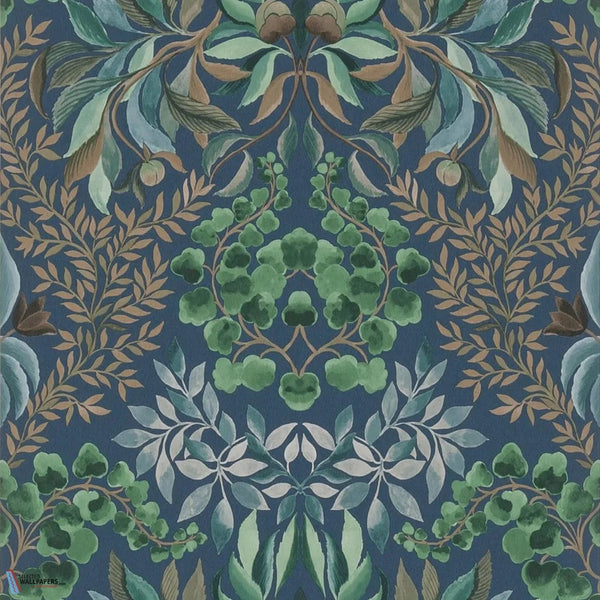 Karakusa-Tapete-Designers Guild-Midnight-Rolle-PDG1157/06-Selected Wallpapers