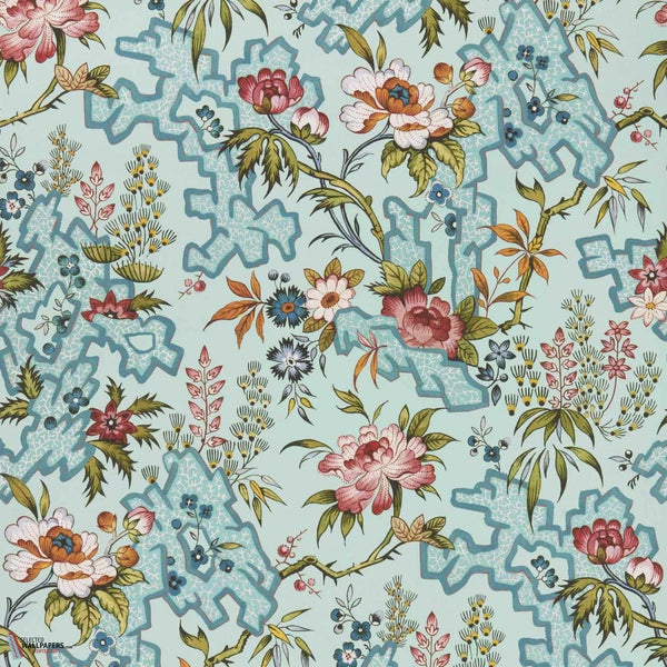 Kilburn's Maze wallpaper-1838 wallcoverings-Celeste-Roll-Selected Wallpapers-Interiors