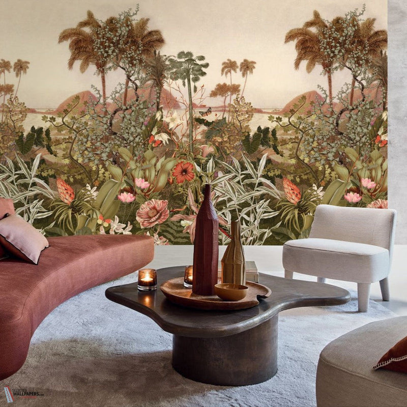 Kisama Papel Pintado-Casamance-Selected-Wallpapers-Interiors