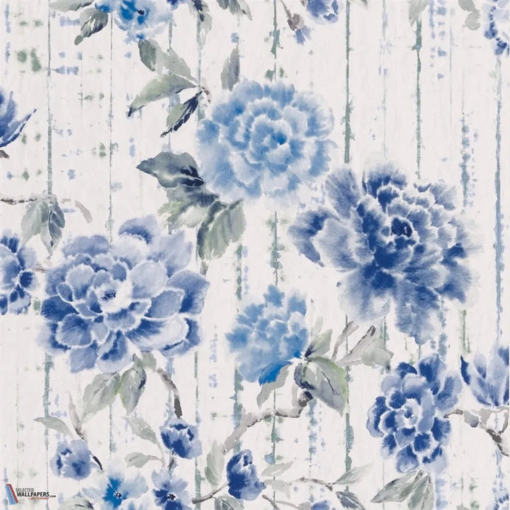 Kyoto Flower-behang-Tapete-Designers Guild-Cobalt-Rol-PDG1158/05-Selected Wallpapers