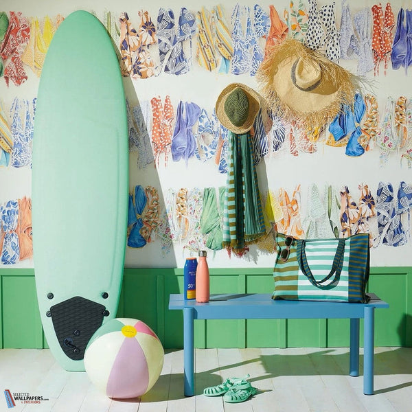 La Baignade-Pierre Frey-behang-Selected Wallpapers