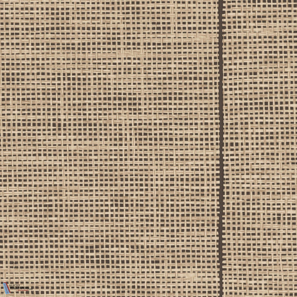 La Raphia Tissé-wallpaper-Arte-Black Natural-Roll-26744-Selected Wallpapers