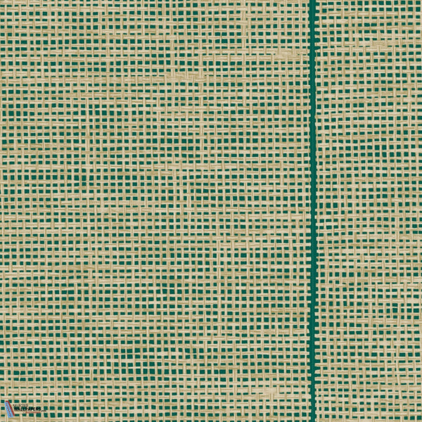 La Raphia Tissé-wallpaper-Arte-Deep Teal-Roll-26749-Selected Wallpapers