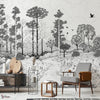 La biche aux bois wallpaper-Les Dominotiers-Selected Wallpapers-Interiors