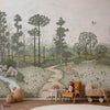 La biche aux bois wallpaper-Les Dominotiers-Selected Wallpapers-Interiors