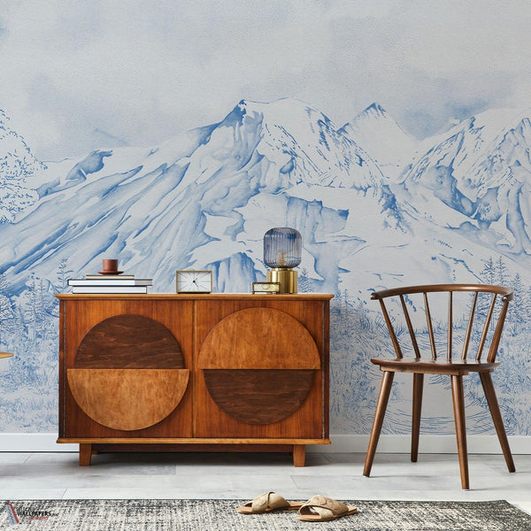 La vallée des Bleuets behang-Les Dominotiers-Selected Wallpapers-Interiors