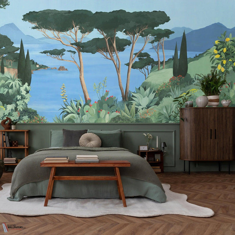 Lago in Fiore wallpaper by Les Dominotiers