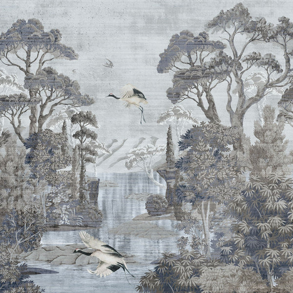 Laguna-Inkiostro Bianco-behang-01-Vinyl 68 cm-Selected-Wallpapers-Interiors