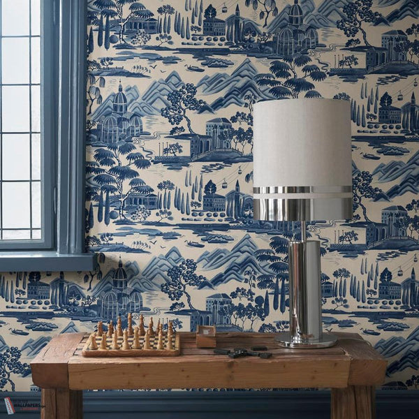 Lake Como wallpaper-Sandberg-Selected Wallpapers-Interiors